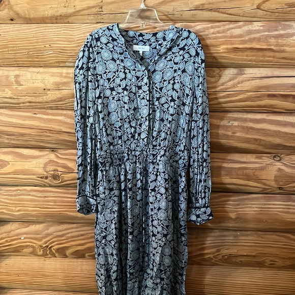 NWOT Reiss Navy Floral Dress - Picture 3 of 14